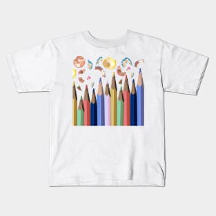 Colorful Pencils Kids T-Shirt